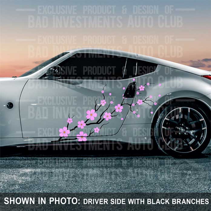 Cherry Blossom Sakura JDM 2-Door Car Decal – Bad Investments Auto