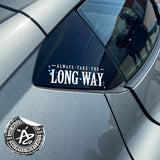 Always Take The Long Way Flower Blossoms Decal