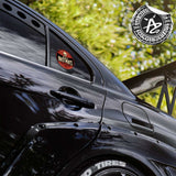 BAD Skull Label Round Vehicle Decal