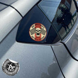 BAD Racing Skull Vintage Drift Round Decal