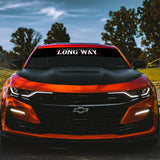 Take The Long Way Flower JDM Windshield Banner Decal