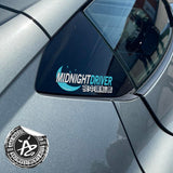 Midnight Driver Cosmic Stars Moon JDM Decal