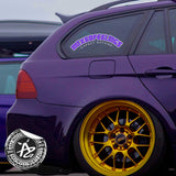 Mixed Feelings Two Colour Arched JDM Vehicle Decal