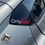 Only Fast Turbo Tuner Car Decal