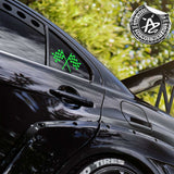 Race Flags Tuner Car Vehicle Decal