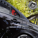 Rose Full Flower Car Girl Guy Car Decals