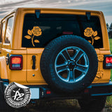 Rose Full Flower Car Girl Guy Car Decals