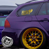 Hard to Love Broken Heart Vehicle Sticker