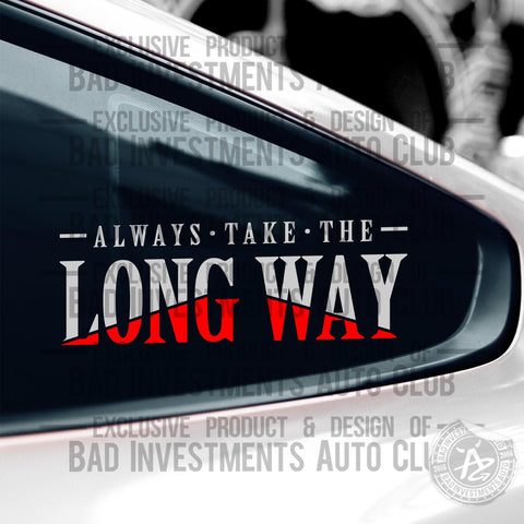 Long Way Triangle Colour JDM Decal