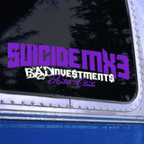 Suicid3 MX3 x Bad Investments Car Vehicle Decal