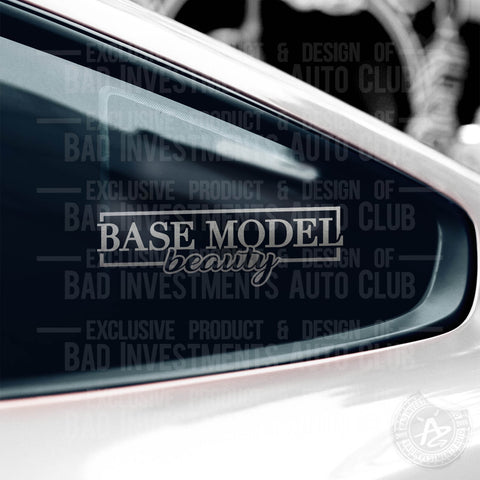 Base Model Beauty Trendy Vehicle Decal