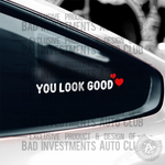 You Look Good Mirror Motivation Hearts Sticker for Girlfriend