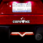 Cops Love Me Vinyl Truck and Car Sticker