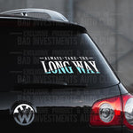 Long Way Triangle Colour JDM Decal