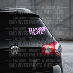 Hard to Love Broken Heart Vehicle Sticker