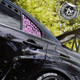 Flower Quarter Panel Rear Window Decal
