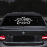 Spend Cheques Windshield Banner Decal