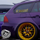 I Love Manual Cars or Standard Trucks Decal