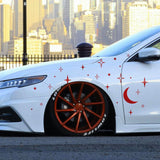 Cosmic Stars Moon Decal Pack Set for Vehicle