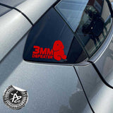 3mm Defeater Small Dick Funny Prank Vehicle Taillight Decal