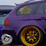 Spend Cheques Windshield Banner Decal