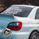 Spend Cheques Windshield Banner Decal