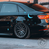 Cosmic Stars Moon Decal Pack Set for Vehicle