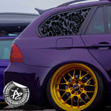 Flower Quarter Panel Rear Window Decal