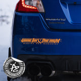 Gone for the Night JDM Style Car Decal Sticker