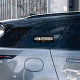 Bad Investments Auto Uniting A Passion rose slap sticker on SUV window