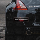 Slap sticker with a butt in lingerie in the background By Bad Investments Auto