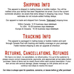 Shipping, tracking, and refund policy of Bad Investments Auto