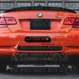 Don't Leave Me Heart Emoji, Text Not Delivered sticker on car bumper by Bad Investments Auto