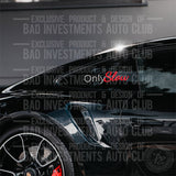 "Only Slow" funny JDM sticker on car window by Bad Investments Auto