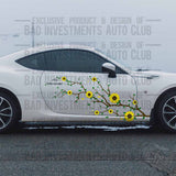 Sunflower 2-Door Car Decal Wrap